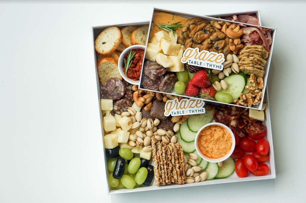 Make Every Event Special with Table & Thyme’s One of a Kind Graze Boxes!