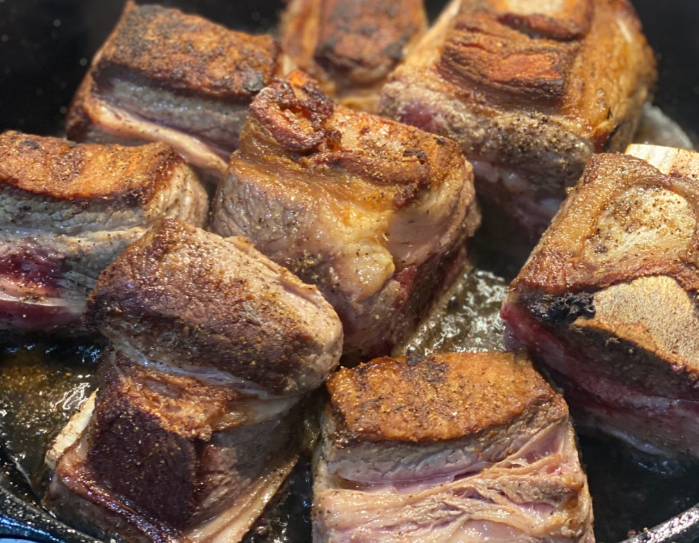 A Decadent Dinner for Two: Red Wine Braised Beef Ribs